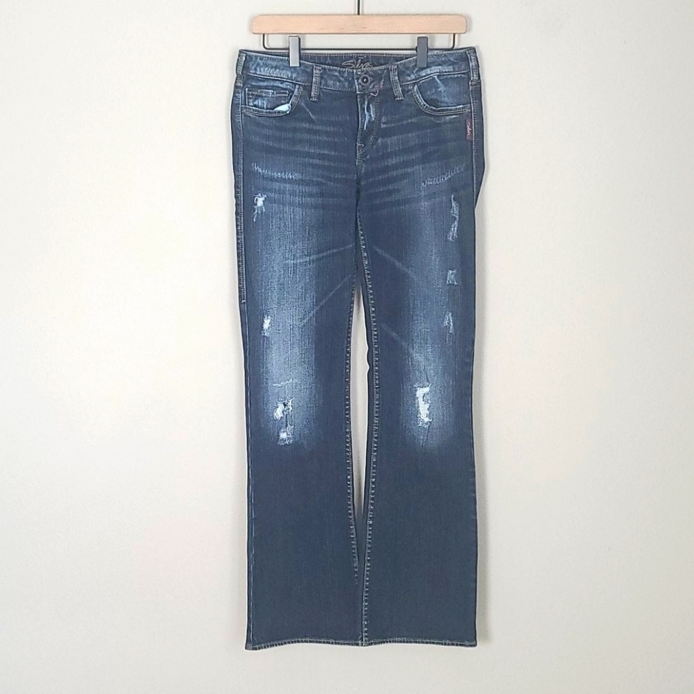 Silver Bootcut Jeans in Style "Alex" in EUC